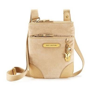JUICY COUTURE�ʥ��塼���������塼��� Go Steady Velour Cross Body Bag Almond