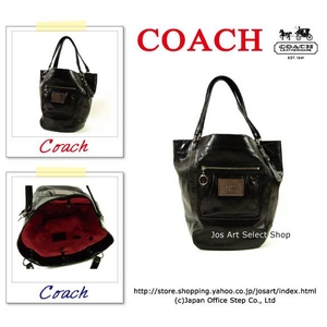 COACH�ʥ������� ���������ȡ��ȥХå� POPPY �٥� �쥶�� �֥�å� 14565
