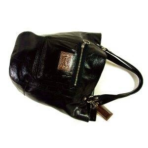 COACH�ʥ������� ���������ȡ��ȥХå� POPPY �٥� �쥶�� �֥�å� 14565